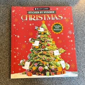 Christmas Sticker by Number Book - Red